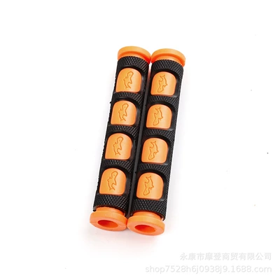 Motorcycle Moped Modification Accessories Motorcycle Handle Cover - orange-pair