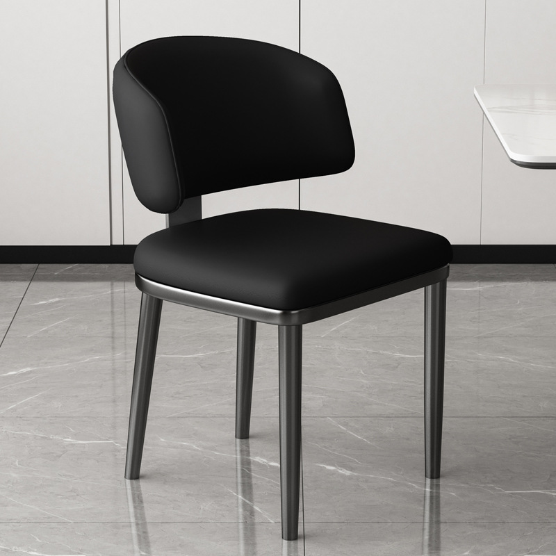 Sillas de comedor minimalistas italianas diseñadas sillas nórdicas modernas sillas de respaldo domésticas de lujo ligero sillas de mesa de comedor de alto nivel