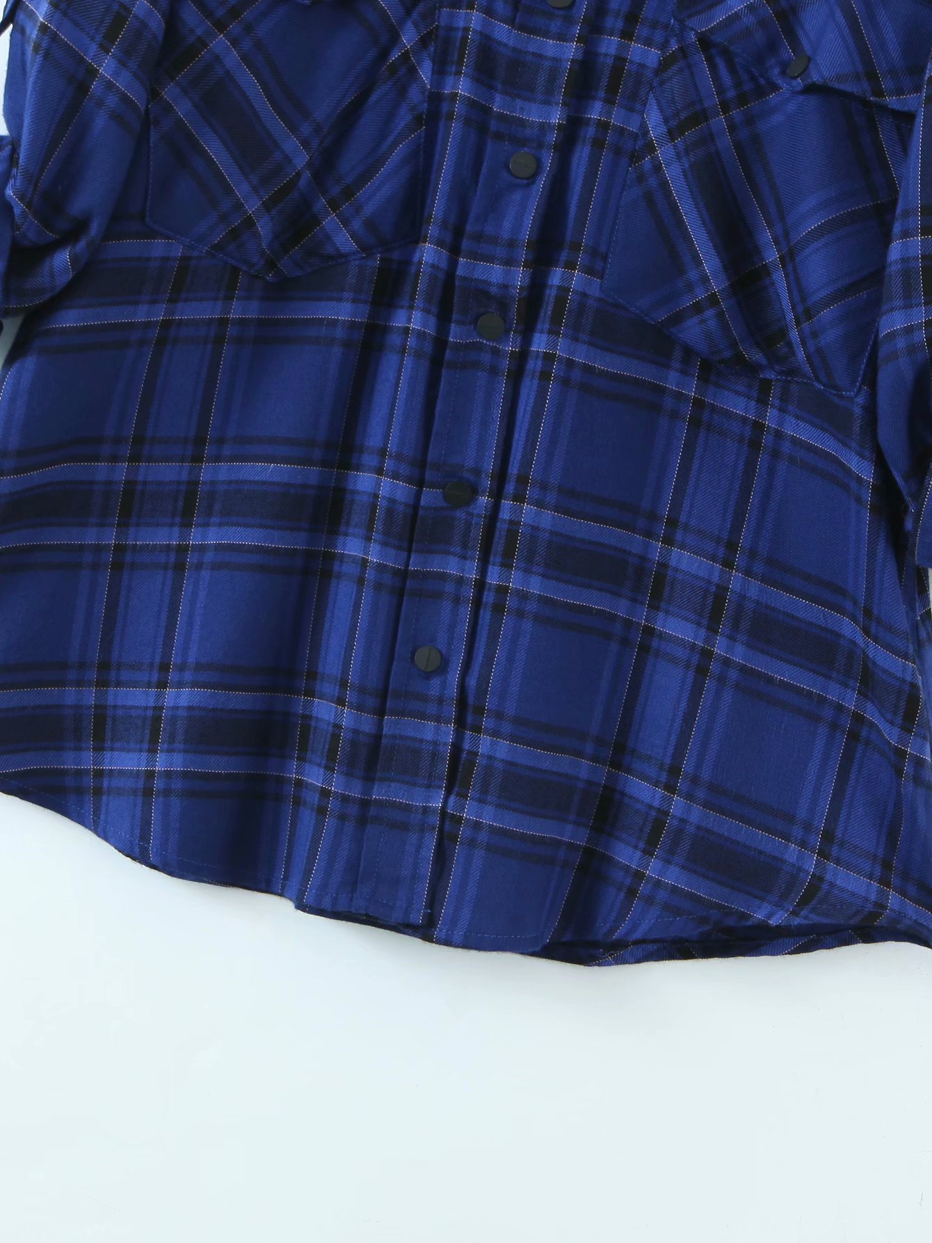 retro plaid loose casual all-match shirt NSAM50369