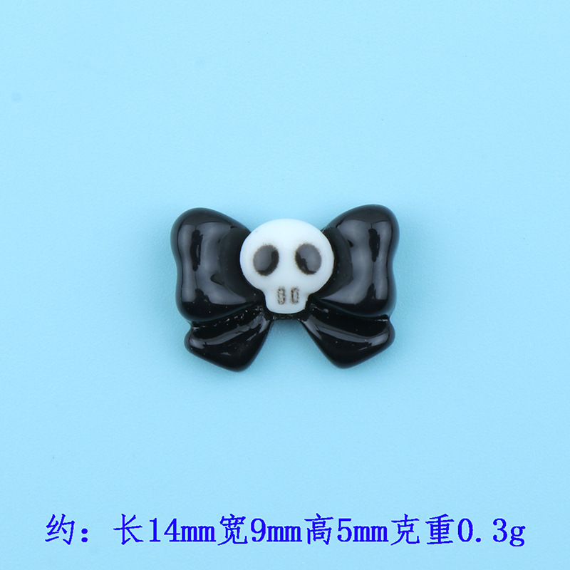 新款卡通亮面迷你万圣节系列树脂配件diy手机壳美甲发夹发绳材料|undefined