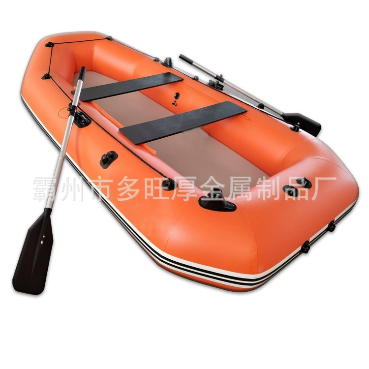 Water rescue inflatable rubber boat used for flood control and disaster relief, inflatable dinghy with pulled-silk bottom