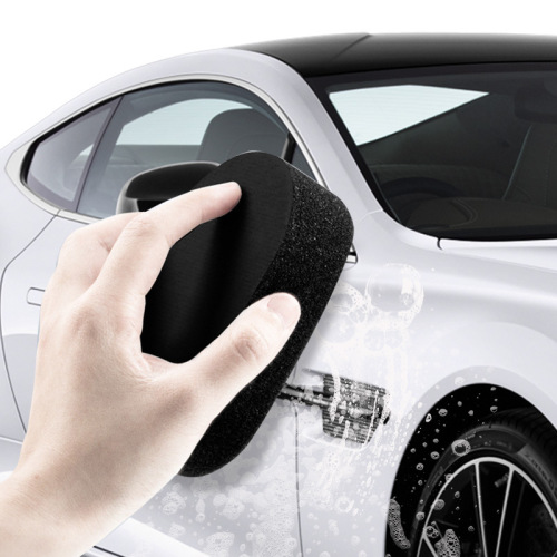 Car tire polishing brush with replaceable handle, car hub cleaning sponge brush, cleaning supplies, tire waxing brush