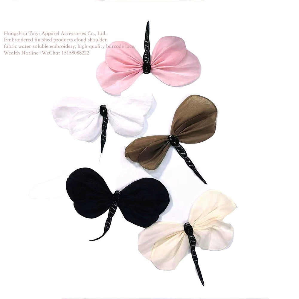 Новая корейская версия трехмерной стрекозы бант бисерная одежда декоративный свитер ювелирные аксессуары