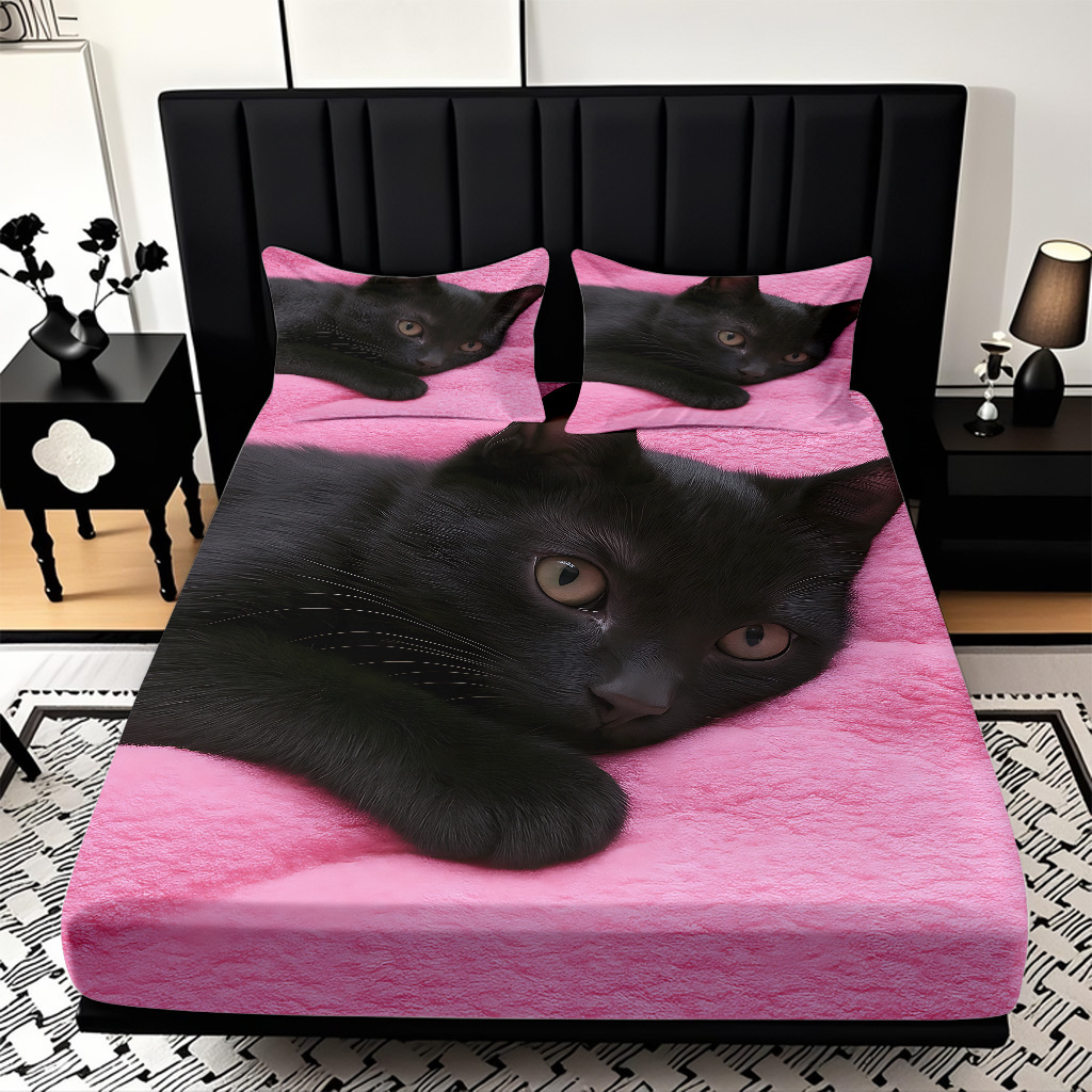 TEMU / JIT Amazon Kitty Pattern Digital Print Pro Skin Bed Kits Fabricante suministro directo transfronterizo