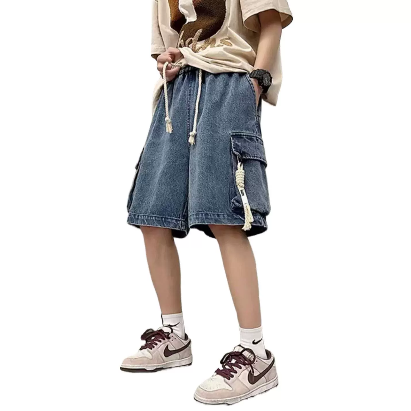 Джинсовая юбка, мужские летние тонкие шорты, брюки, oversize