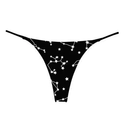 Без следов двойной тонкой ленты sexy штаны низкая талия двойной слой бикини Ms. T-type сексуальные трусы упрощённо