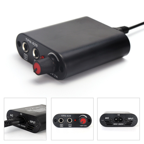 Mini Black Tattoo Set Tattoo Tattoo Products Wholesale Dual Machine Tattoo Equipment Cross-Border Coil Machine Tattoo Set