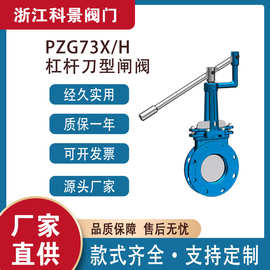 杠杆明板圆型/梅花型刀闸阀浆液阀插板阀放料阀PZ73H-10C/16C