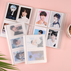 Wholesale supply of solid color simple transparent insertable photo album, large capacity 3-inch photo album, 3-inch 4-inch photo album