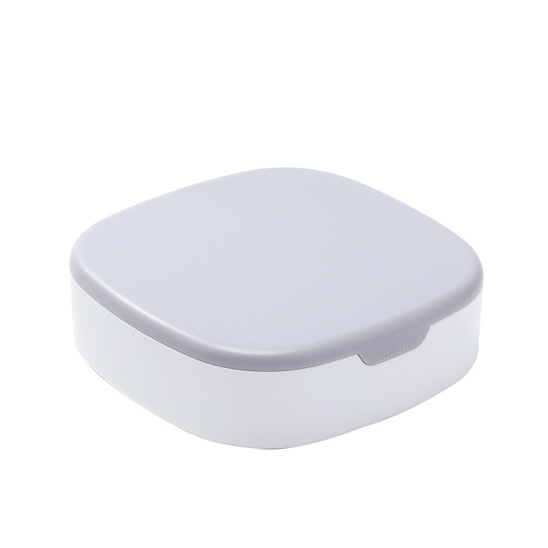 Caja de joyería con tapa lente caja de joyería portátil almacenamiento niña plástico caja de almacenamiento doméstico compartimiento de viaje caja pequeña