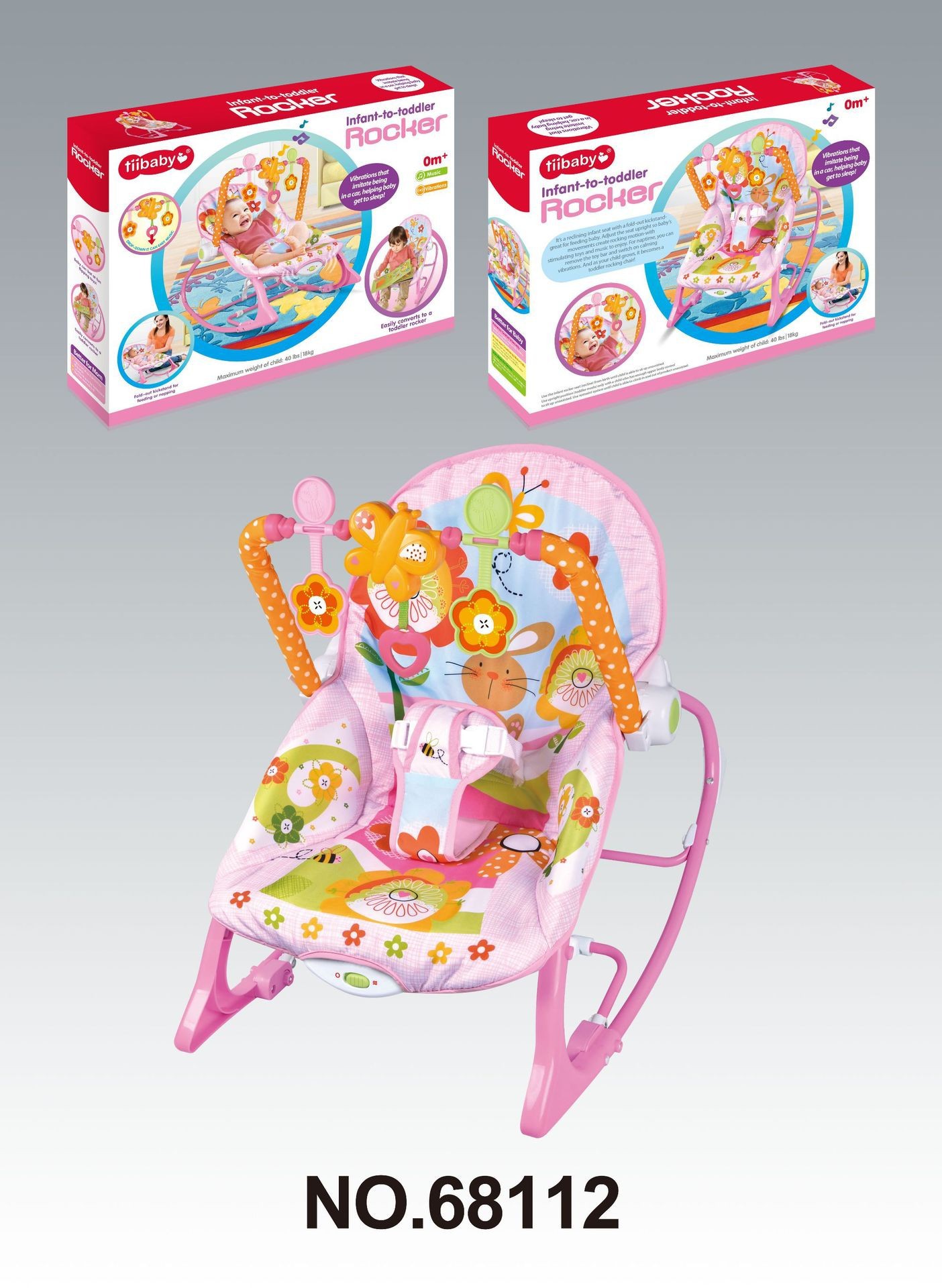 Directo de fábrica bebé mecedora eléctrica multifuncional música dormir vibración calmante cuna cama Amazon Venta caliente