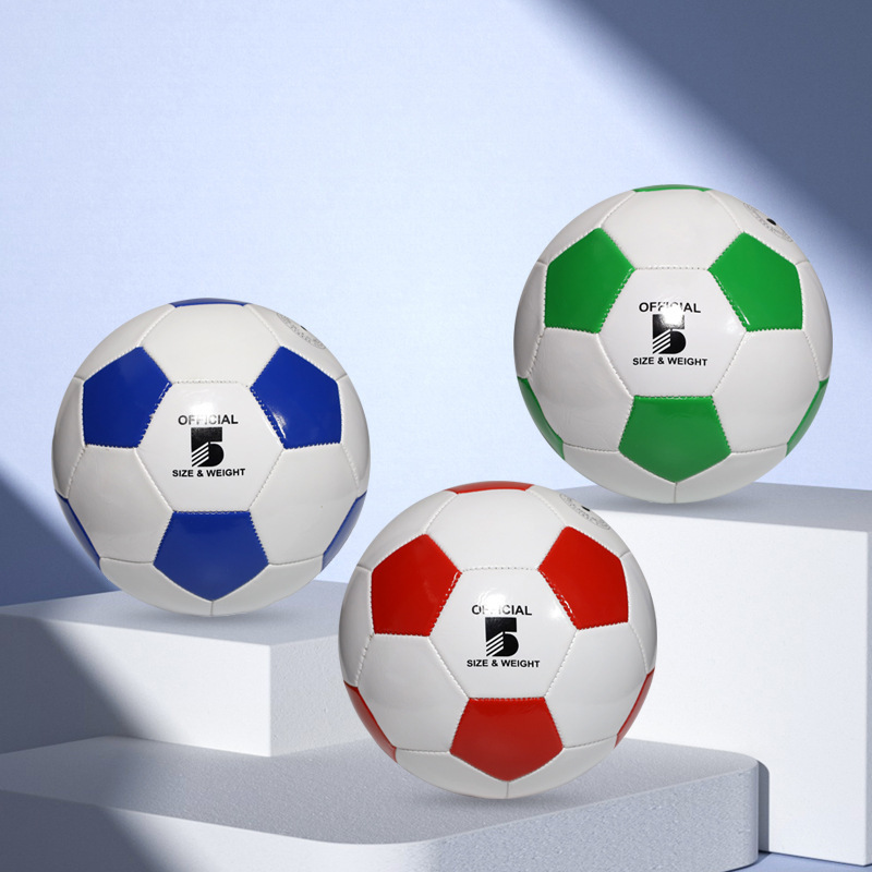 Football wholesale children No. 4 No. 5 No. 3 adult primary and secondary school students training competition world cup black and white PVC machine sewing PU