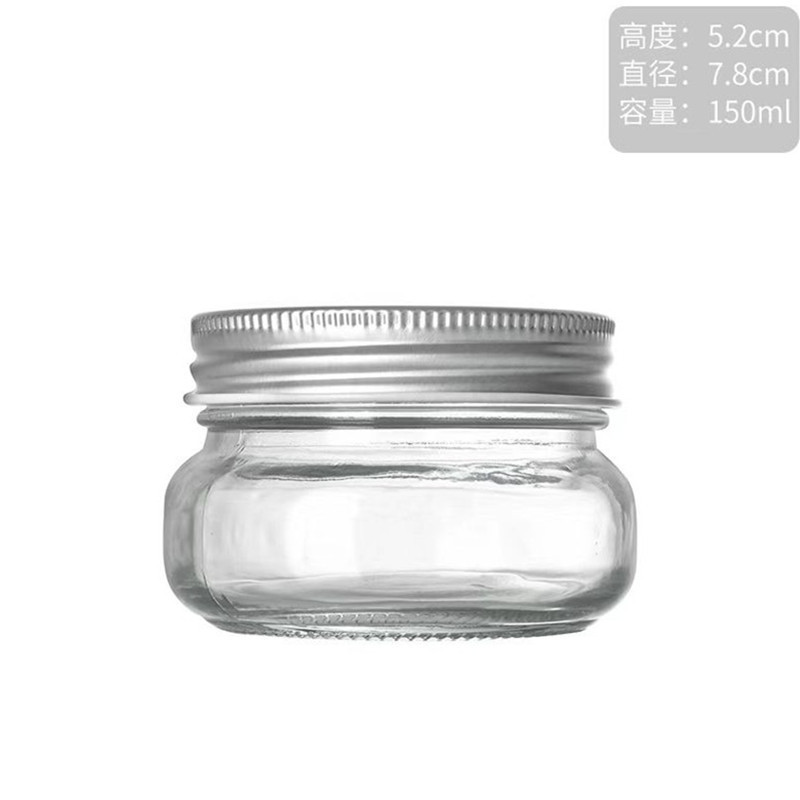 批发方圆玻璃瓶梅森罐透明玻璃酱菜瓶密封储物罐蜂蜜果酱瓶大容量|undefined