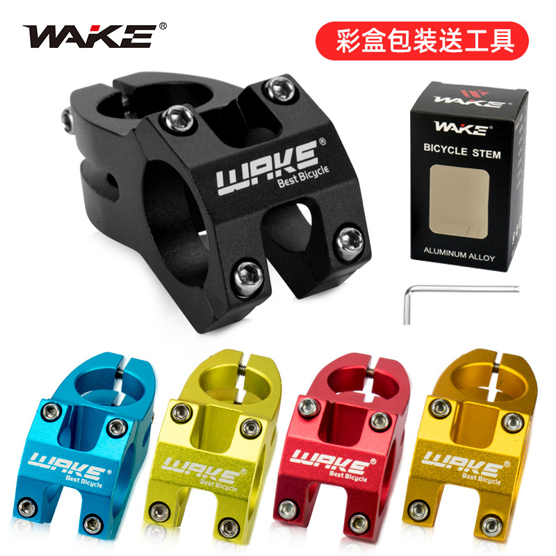 Wake Bicycle Stem Mountain Bike Cut Out Riser Downhill Short Stem 31.8 Bicycle Accessories Wake Bicycle Stem Mountain Bike Cut Out Riser Downhill Short Stem 31.8 Bicycle Accessories