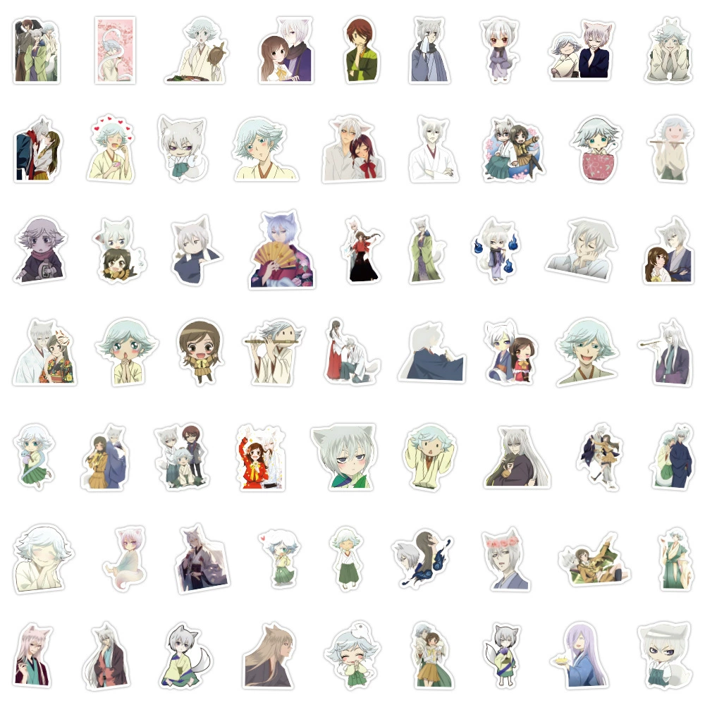60 новых наклеек из аниме Kamisama Kiss граффити, декоративные наклейки для скейтборда и cups, водостойкие наклейки оптом