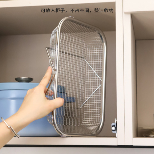 304 stainless steel sink drain basket retractable vegetable basket sink tableware drain rack kitchen storage rack