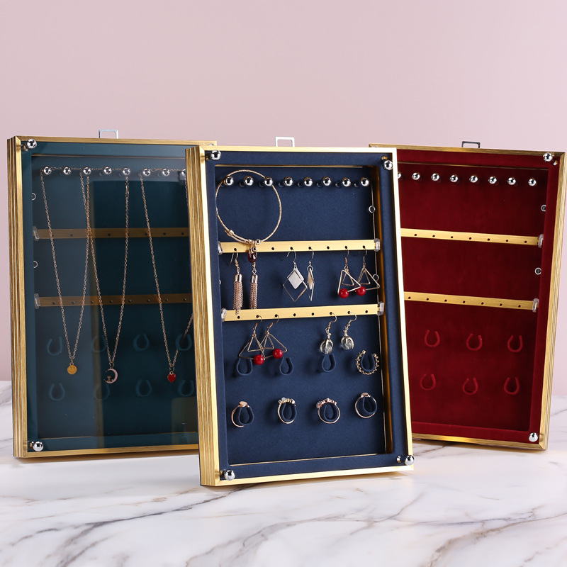 金属首饰展示架小摆件托盘多层杂物装饰收纳架珠宝橱窗陈列道具