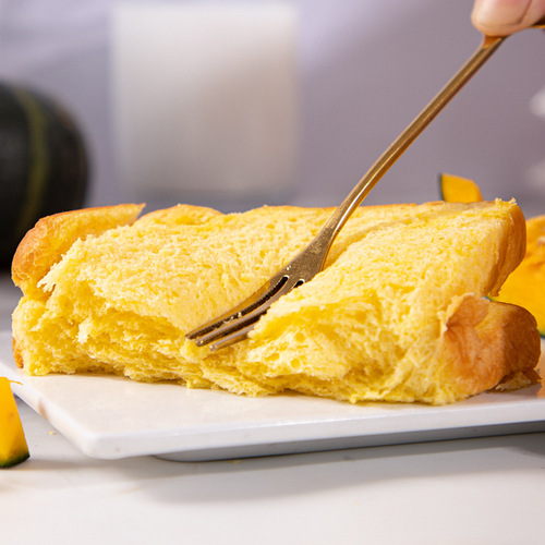 【Dropshipping】Ranli Handmade Light Food Pumpkin Bread Whole Grain Meal Soft Bread Local Source Supply