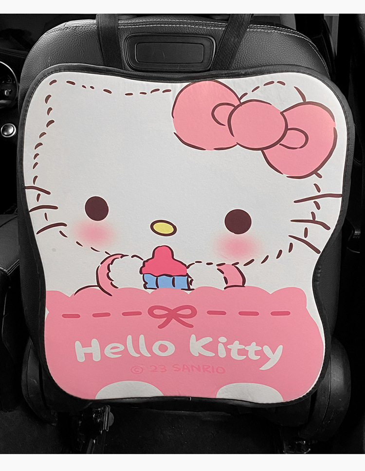 Long baby bottle kitty chair back anti-kick pad children's rear seat protection pad anti-dirty protection pad for car anti-kick pad