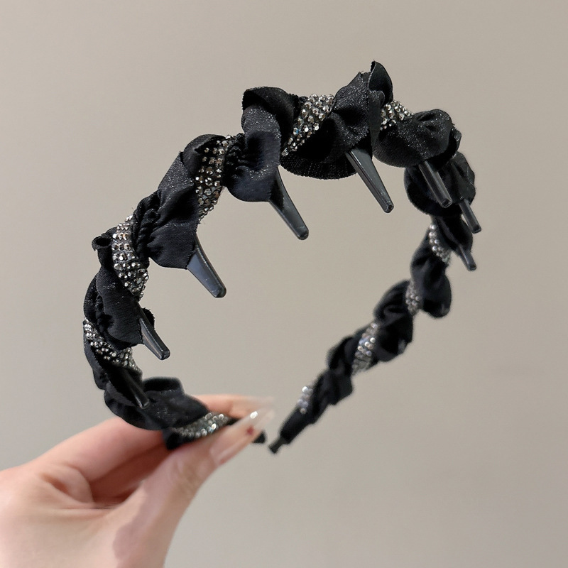 Temperamento de alto cráneo, banda de cabello ondulado, banda de cabello para mujeres de alta calidad, estilo extranjero, lavado de cara, banda de cabello especial, clip de cabello para cabello