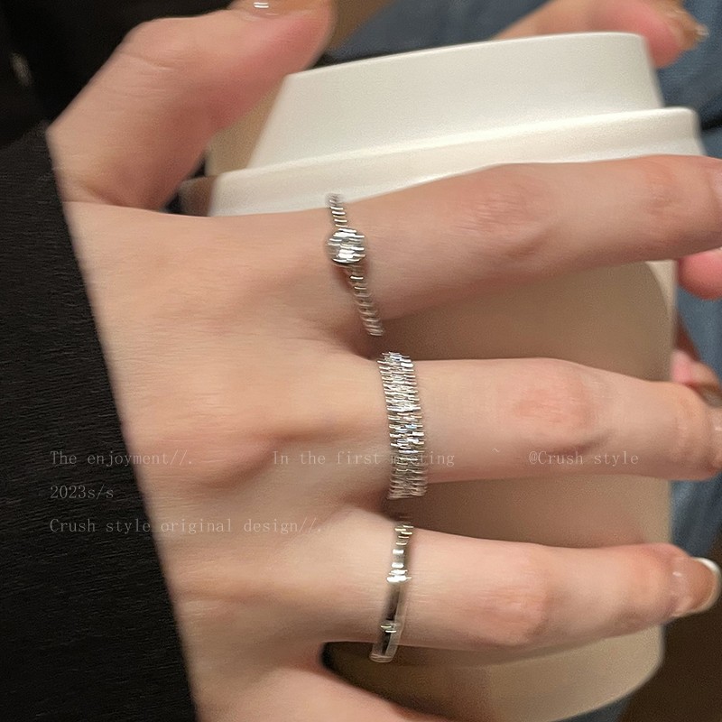 Minimalist Stackable Ring Set With Cubic Zirconia For Women_voghion.com