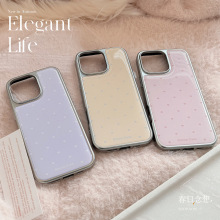 简约小爱心适用16苹果17promax手机壳iphone14滴胶13甜美15硬华为