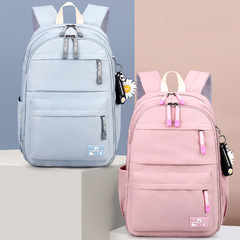 2020新款冰箱式開門時尚初中學生女孩雙肩包多隔層簡約休閒背包潮