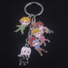 The wonderful adventure of Jojo around the anime, the empty bar Chengtaro Oriental helps the protagonist cartoon doll keychain