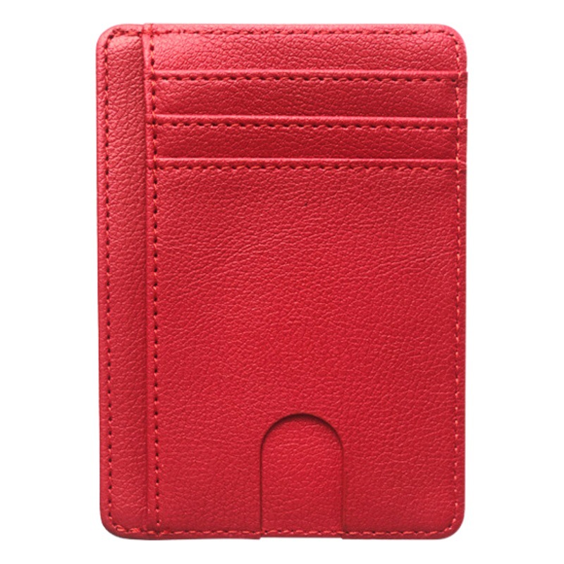Cross-border in stock unisex portable RFID anti-degaussing card holder protective cover multi-card PU leather card bag wholesale