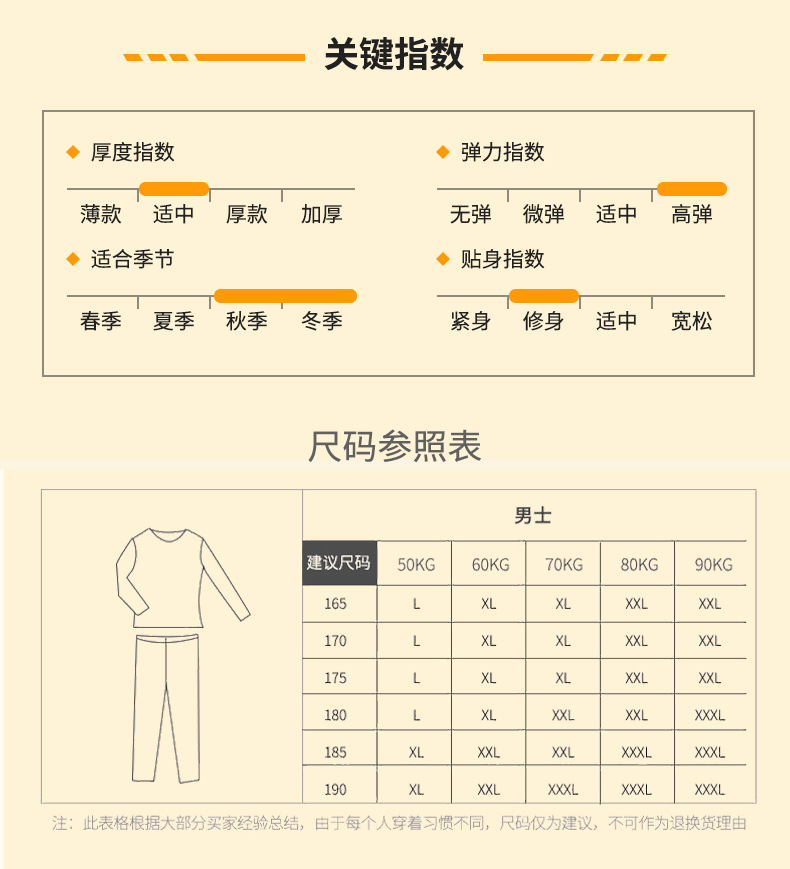 蚕丝羊毛保暖内衣抗寒蓄热秋衣秋裤套装无痕加绒加厚打底内衣详情10