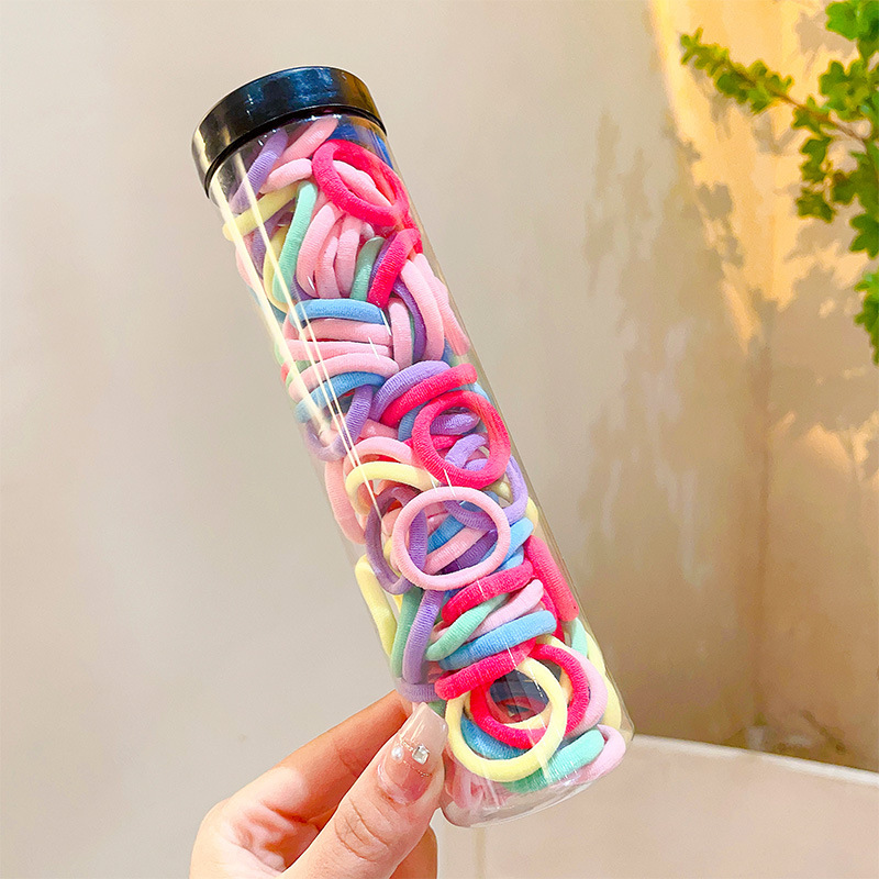 Coleteros desechables, gomas pequeñas para el cabello para niños, gomas para el cabello que no dañan el cabello, gomas para niñas, coleteros de alta elasticidad, accesorios para el cabello.