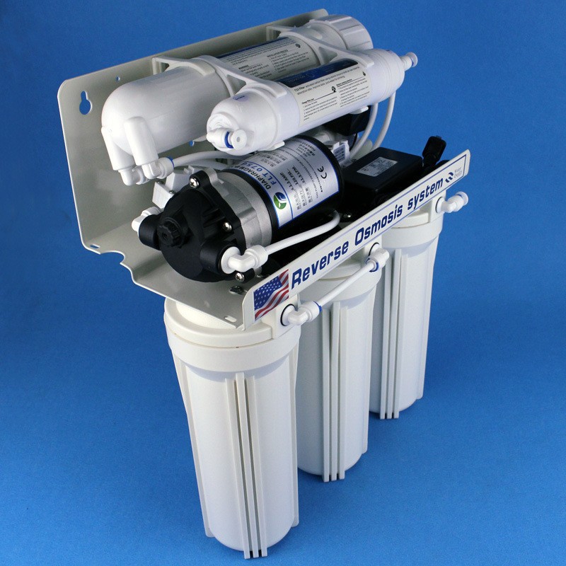 Transfronteriza dedicada al comercio exterior 3 + 2 fabricantes de purificadores de agua metal desnudo 100G máquina de auto-osmosis inversa purificador de agua doméstico