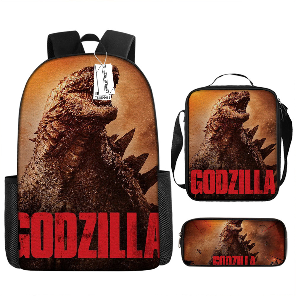 Godzilla Grado 3 grado 4 Escuela Primaria mochila reducción de carga de protección de la columna vertebral bolsa de almacenamiento al por mayor