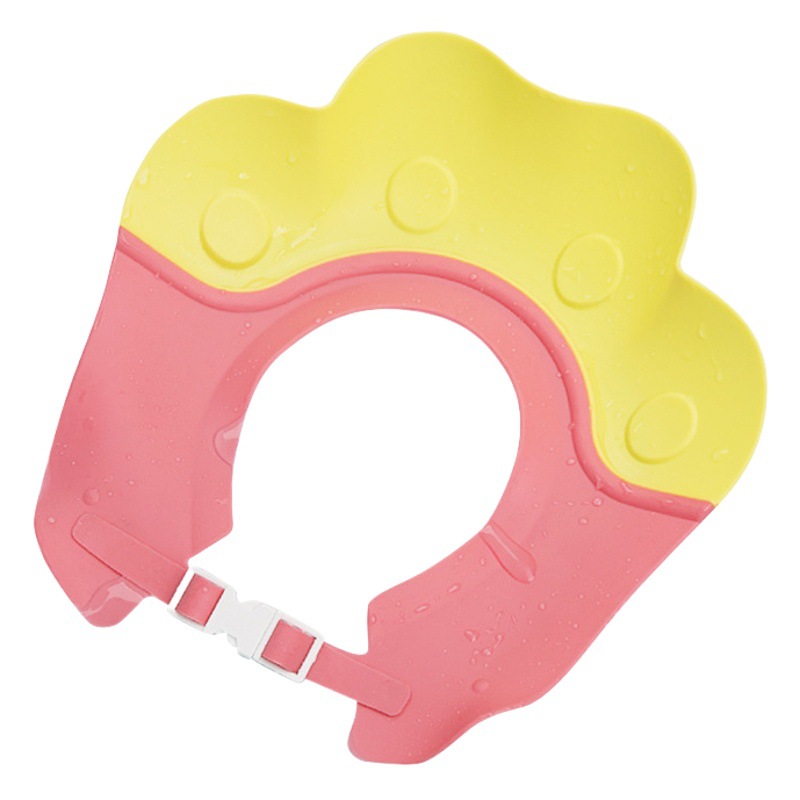 Baby Shampoo Cap Waterproof Ear Protection Children's Shampoo Cap Kids Shampoo Hat Water-Blocking Adjustable Bathing Shower Cap