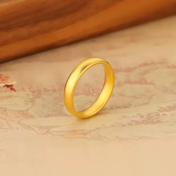 Aperture Ring for Women, Niche Ancient Design, Versatile, High-End, Wide-Faced Plain Ring, Gift for Besties