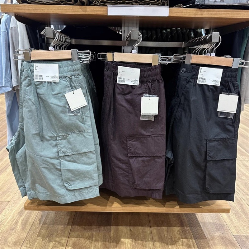 夏男装宽松工装短裤松紧腰大口袋百搭休闲中裤476194