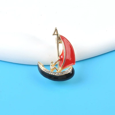 boat brooch European and American: Yaxa sancaqları