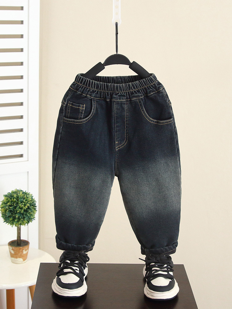6500 jeans de terciopelo de invierno para niños 2025 nueva moda para bebés más pantalones de terciopelo pantalones de otoño e invierno marea image 3