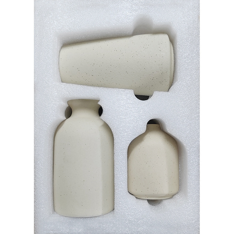 Vaso de cerámica simple del norte de Europa adornos de flores secas al por mayor adornos de comercio electrónico transfronterizo