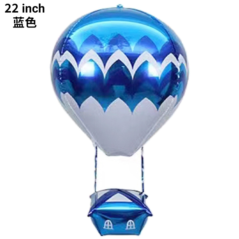 Globo de aire caliente de la casa globo de aluminio película globo fiesta de cumpleaños de los niños Decoración