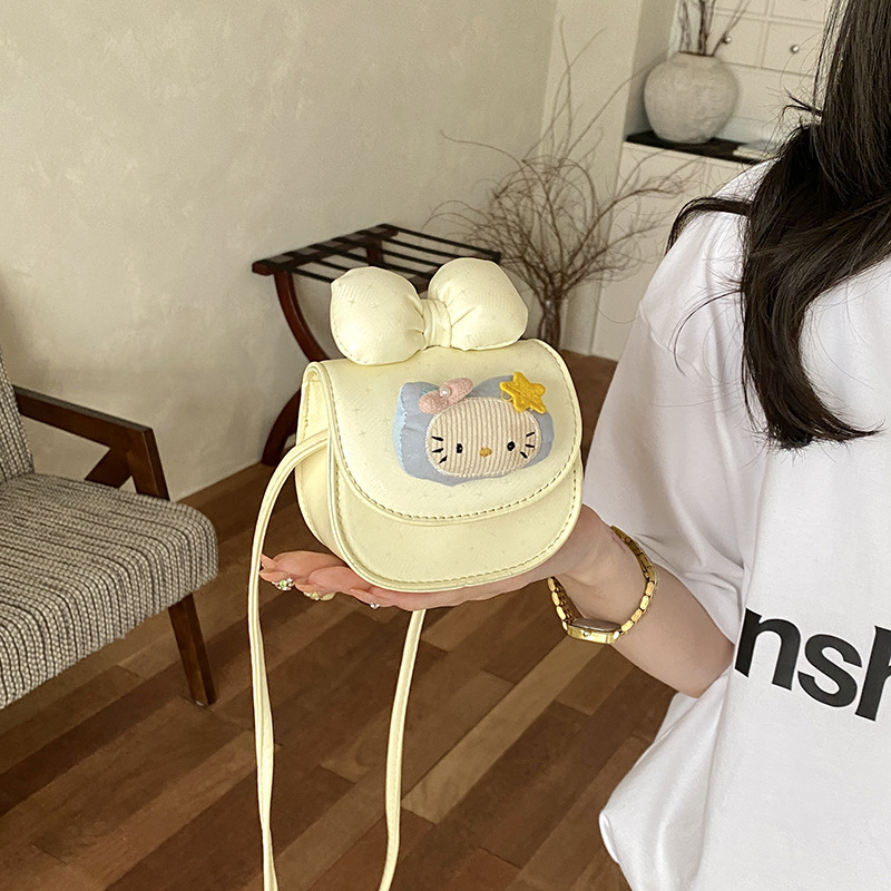 Bolsa infantil transfronteriza adorable gatito mini bebé mochila arco estrellas pequeñas bolsas accesorios para niños y niñas