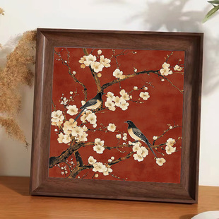 New Chinese Style Flower and Bird Painting for Living Room Decoration, Dining Room, Study, Tea Room, Zen Art Painting, Photo Frame Display
