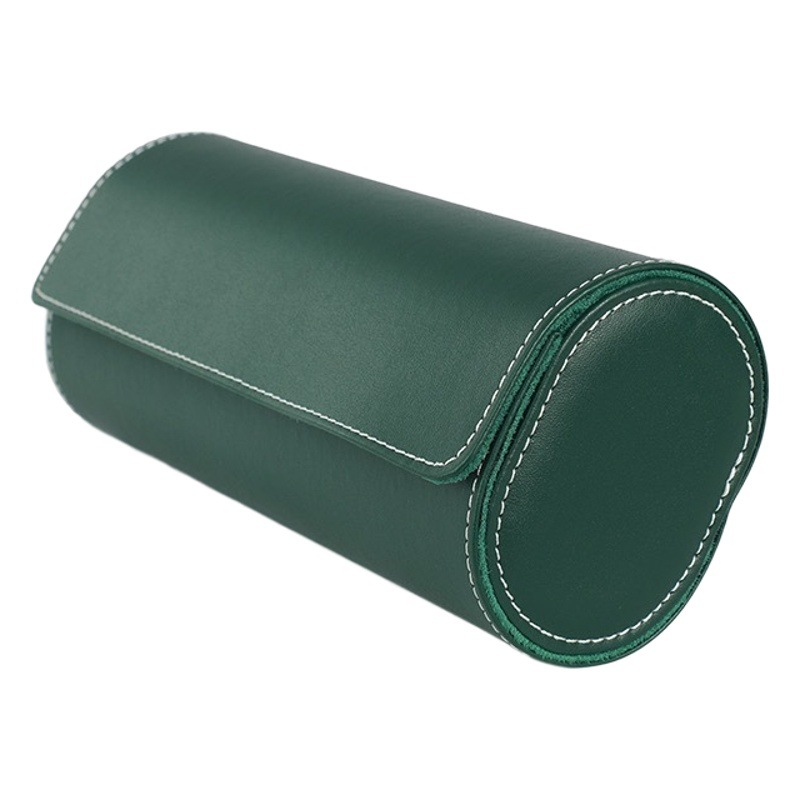 Caja de reloj de almacenamiento verde agua fantasma reloj mecánico protección a prueba de polvo reloj famoso reloj de cuero bolsa 1 2 3-asiento portátil de viaje