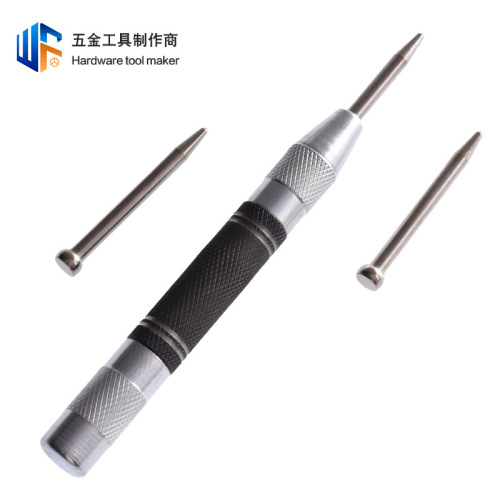 Automatic spring positioning dot punch new striker type escape window breaker telescopic sample punch 130mm center punch