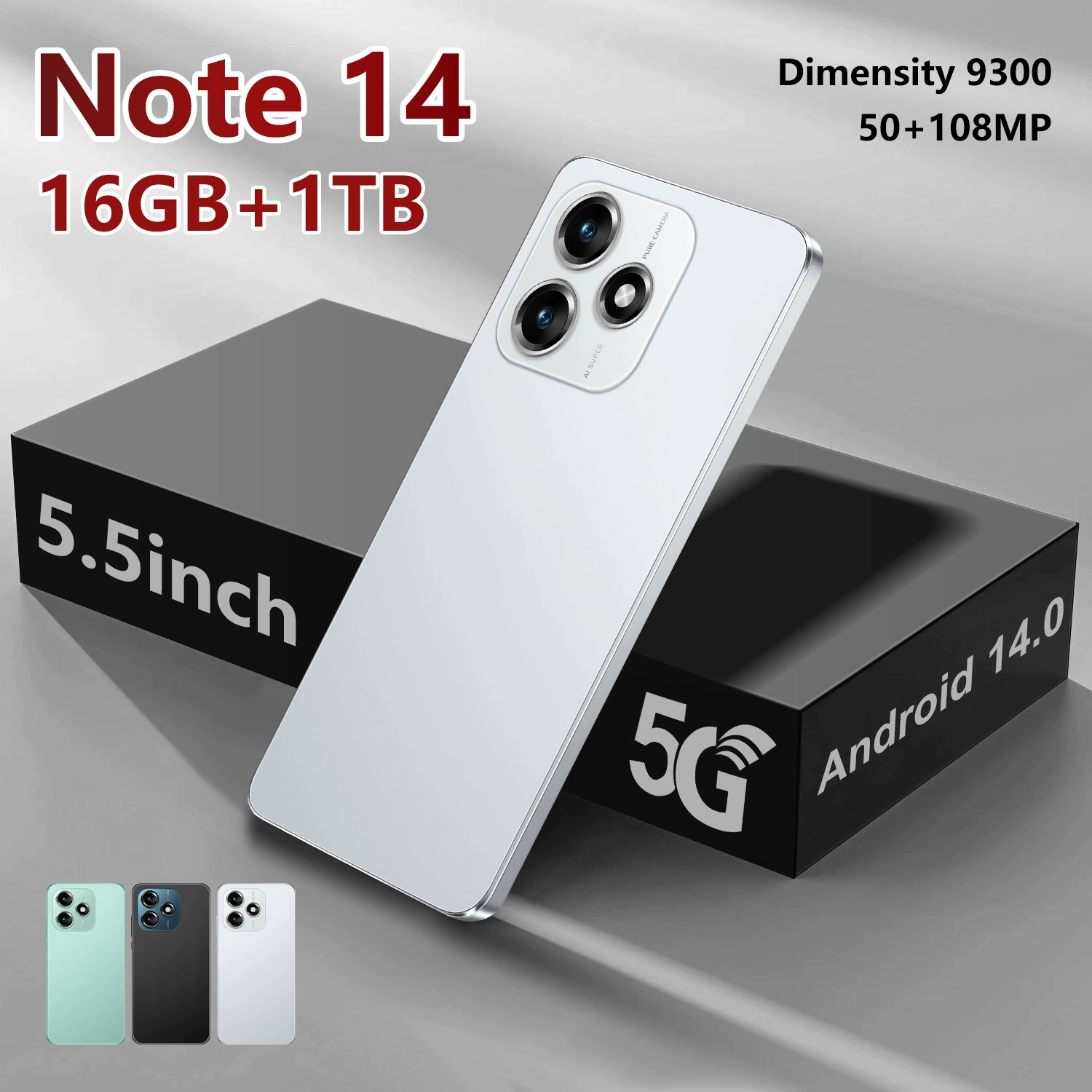 Новая Note 14 Кроссбордер Мобильный Телефон 5.5-дюймов IPS Экран 1+16Г Android 8.1 Внешнеторговый Смарт Телефон Источник Фабрика