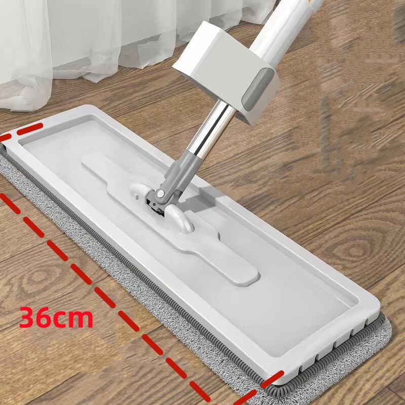 家庭用モップ、手洗い不要、バケツ付きモップ、大型モップ、自動脱水機能付きフラットモップ|undefined