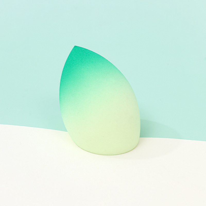 Fábrica personalizada de color degradado transfronterizo maquillaje de belleza huevo soplo de polvo no látex color en aerosol color mixto maquillaje esponja maquillaje huevo al por mayor