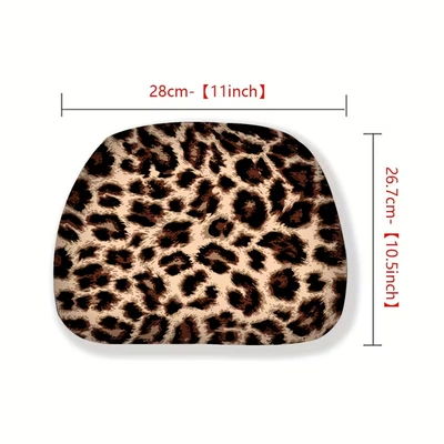 with Cool Car Prints, Universal seat cover - large-leopard-print-car-pillowcase-double-sided-1-pack-26cm28cm