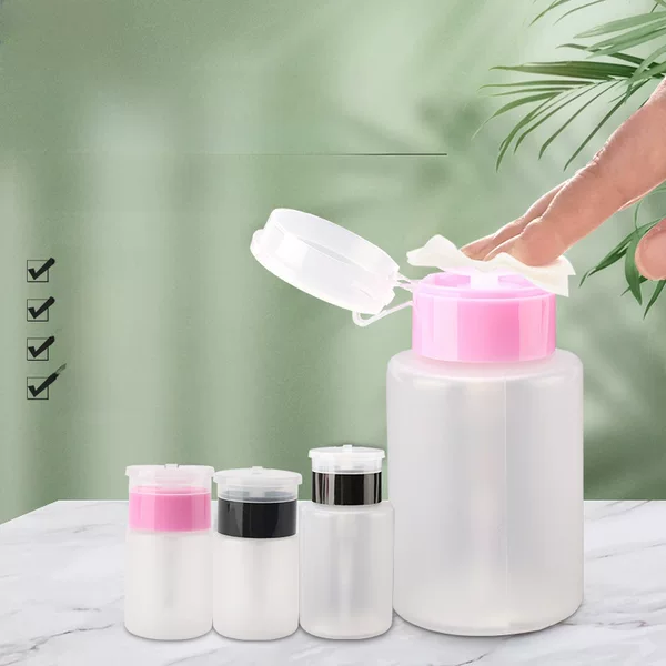 Nail tool pressure bottle quick-drying water nail remover nail polish remover pressure bottle 60ml/150ml pressure bottle spot wholesale