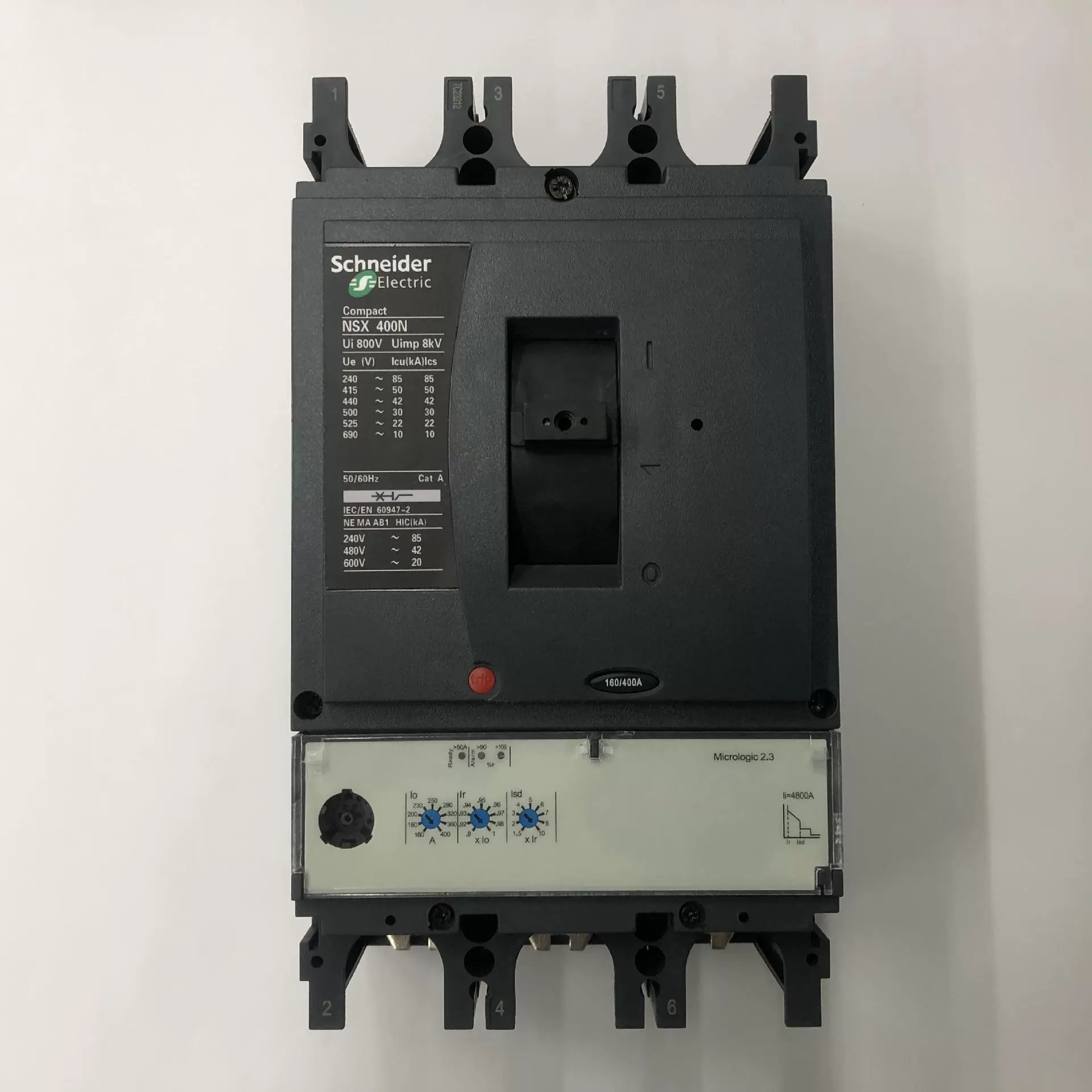 Оригинальный NSX400N 3P 400A Mic2.3 LV 432693    Автоматический выключатель в пластиковом корпусе Schneider